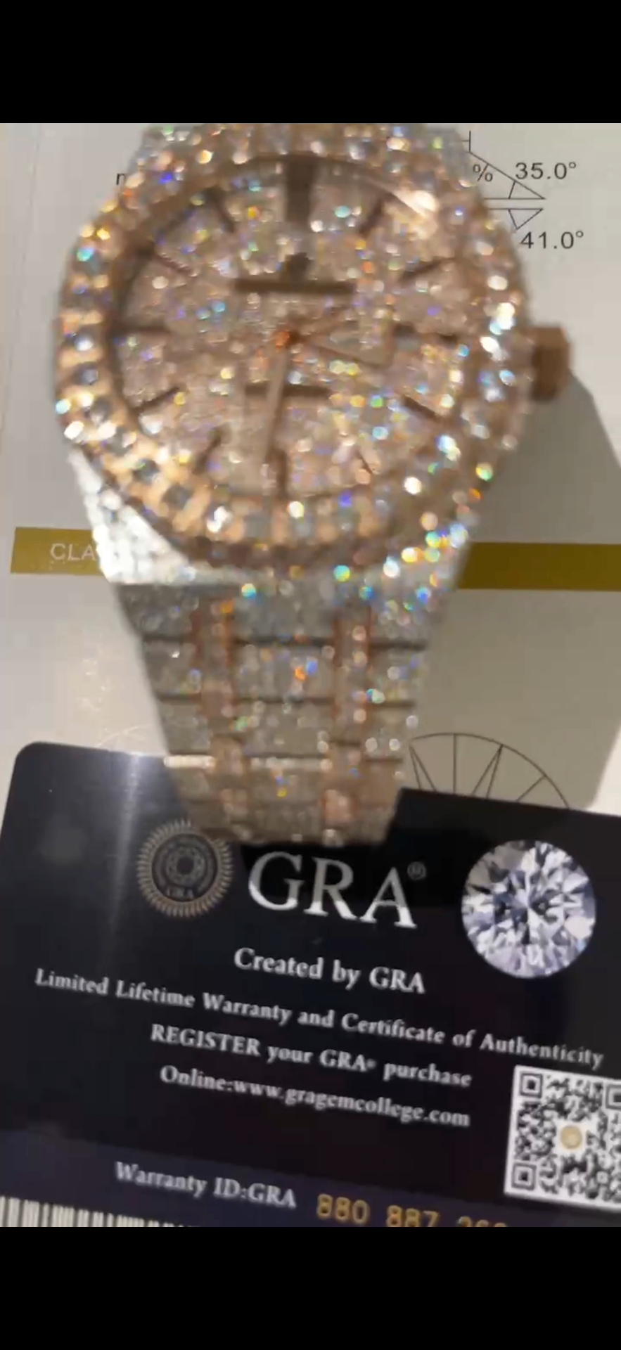 Iced Rose Gold GRA